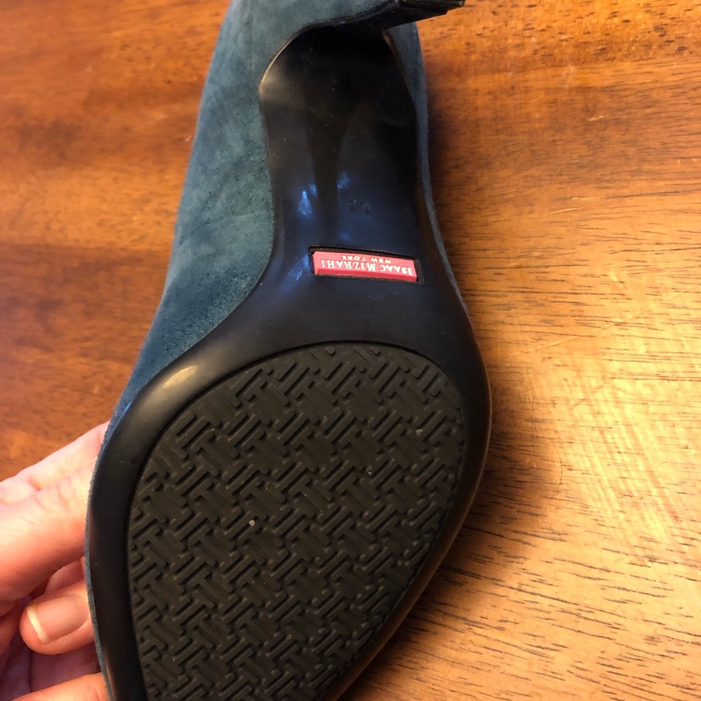 Blue suede stilettos - Picture 3 of 5